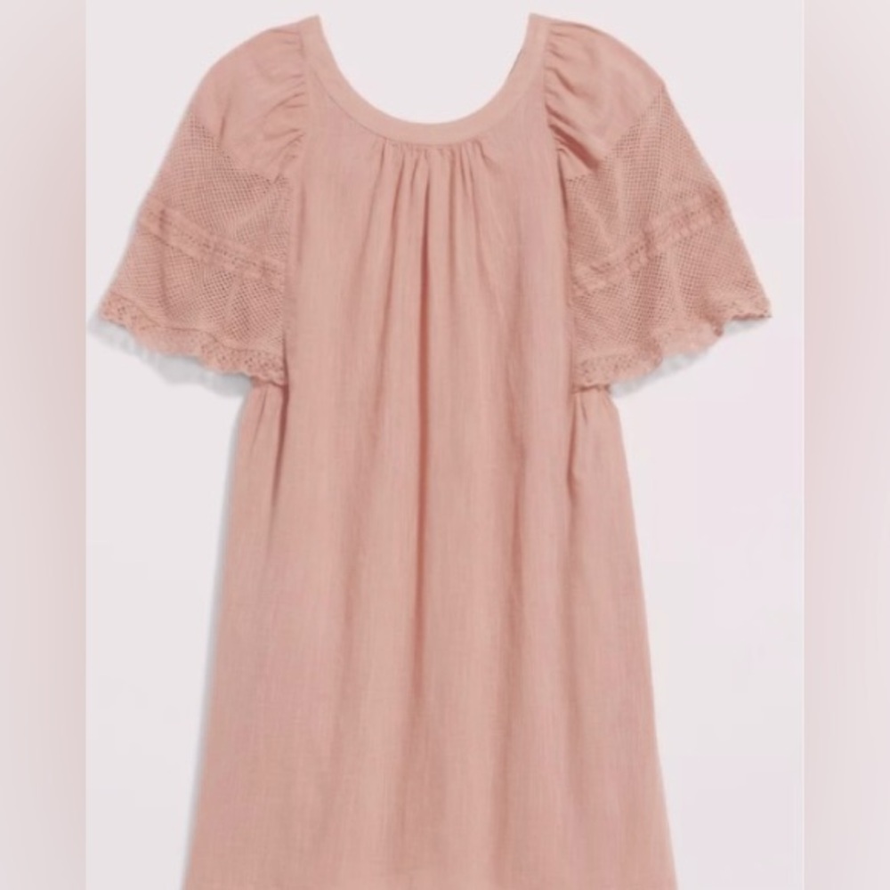 Women’s Old Navy  Flutter-Sleeve Tie-Back Mini Swing Dress Size XXL